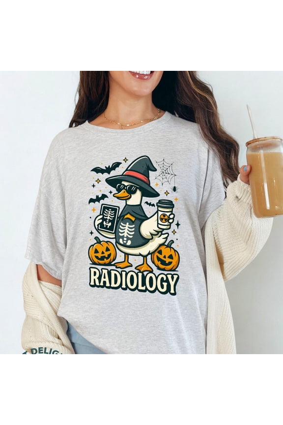 Radiology Hal.Low.Een Shirt, Witc.H Goose Mri Skeleton Pumpkin Graphic Tee, Sp00Ky Funny Xray Tech Art Sweater, Quirky Rad Tech Graduation Gift Unisex S-5XL Hot Trending Shirt