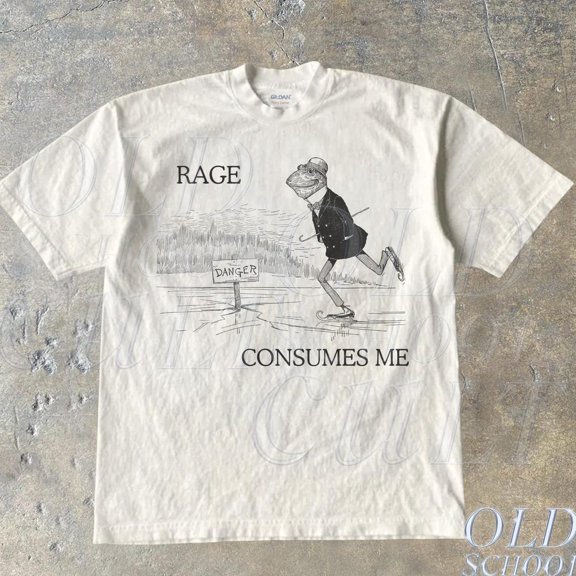 DOPASHIRT Rage Consumes Me Frog Vintage Style Shirt, Frog Pond Tee, Frog Shirt, Vintage Style T-Shirt, Nature Lover, Frog Retro Shirt Unisex S-5XL Hot Trending Shirt, Vintage Birthday Gift