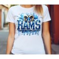 thumbnail image 1 of DOPASHIRT Rams T-Shirt Blue Sequin Football Team Spirit Shirt Game Day Sports Fan Tee Gift Unisex S-5XL Hot Trending Shirt, Vintage Birthday Gift, 1 of 4