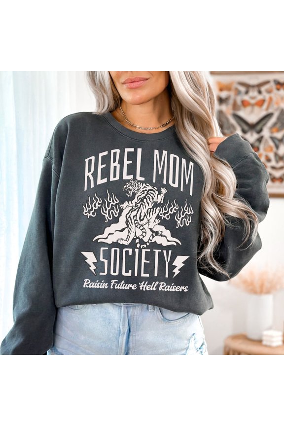 DOPASHIRT Rebel Mom Society Shirt, Vintage Feel Damn Good Mother Shirt, Rad Moms Club, Mothers Day Gift, Retro Made To Endure Unisex S-5XL Hot Trending Shirt, Vintage Birthday Gift