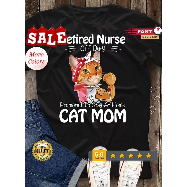 Retired Nurse Off Duty Promoted To Stay At Home Cat Mom