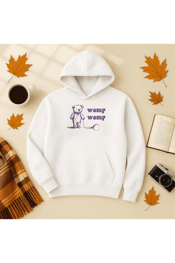 Retro Funny Hoodie, Womp Womp Funny Retro Hoodie, Retro Bear Hoodie, Funny Sayings Hoodie, Graphic Tee Outdoor Hoodie, Trendy Hoodie, Birthday Gift