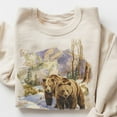 thumbnail image 1 of DOPASHIRT Retro Grizzly Bear Shirt, Winter Wilderness Animal Shirt, Mountain 90S Style Wildlife Graphic Shirt Womens Oversized Crewneck Unisex S-5XL Hot Trending Shirt, Vintage Birthday Gift, 1 of 3