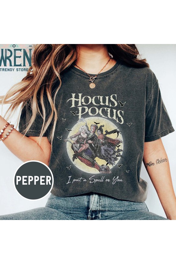 Retro Hocus Pocus Shirt: Sanderson Sisters Hal.Low.Een Unisex S-5XL Hot Trending Shirt, Vintage Birthday Gift