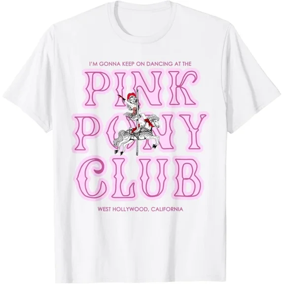 DOPASHIRT Retro Pony Cowgirl Dancing Carousel West Coast Pink Clubs T-Shirt Unisex S-5XL Hot Trending Shirt, Vintage Birthday Gift
