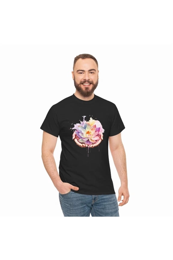 Retro Yoga Zen Lotus Flower T-Shirt - Elegant Floral Tee For Japanese Art Fans Unisex S-5XL Hot Trending Shirt, Vintage Birthday Gift