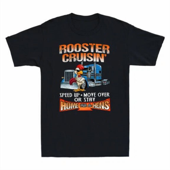 DOPASHIRT Rooster Cruisin Speed Up Move Over Or Stay Home With Hens Vintage Men'S T Shirt Unisex S-5XL Hot Trending Shirt, Vintage Birthday Gift