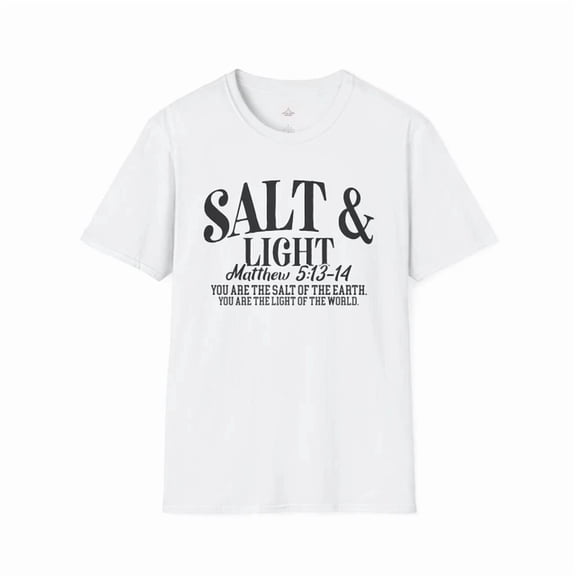 DOPASHIRT Salt & Light Softstyle T-Shirt, Inspirational Tee, Christian Gift, Unisex S-5XL Hot Trending Shirt, Vintage Birthday Gift