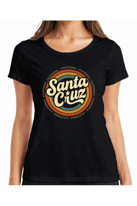San.Ta Cruz California Retro Vintage Surfing Beach Waves Summer Shirt Unisex S-5XL Hot Trending Shirt, Vintage Birthday Gift