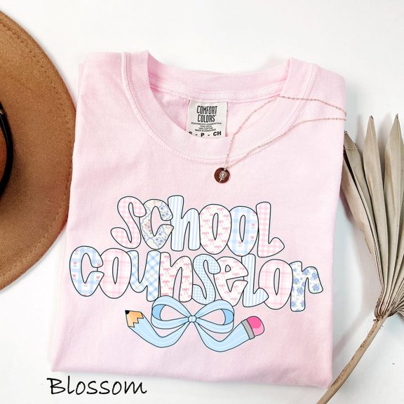 DOPASHIRT School Counselor Shirt, School Counselor T-Shirt, Counselor Appreciation Shirt, Shirt For School Counselors, Coquette Bow Unisex S-5XL Hot Trending Shirt, Vintage Birthday Gift