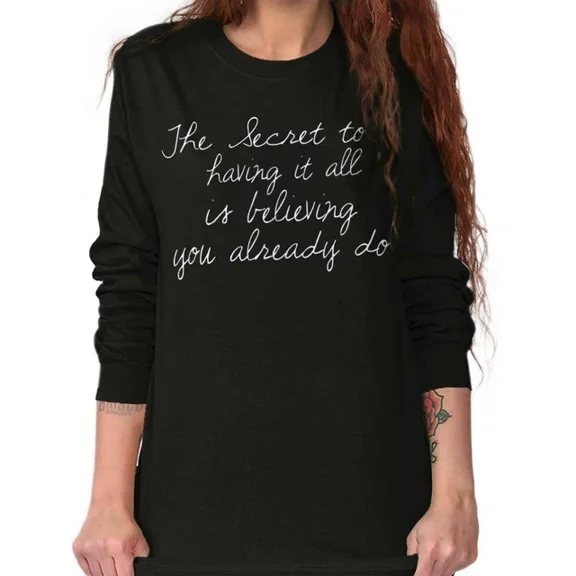 DOPASHIRT Secret To Having It All Good Vibes Fashion Sweatshirts For Women Trendy Sweatshirt, Birthday Gift