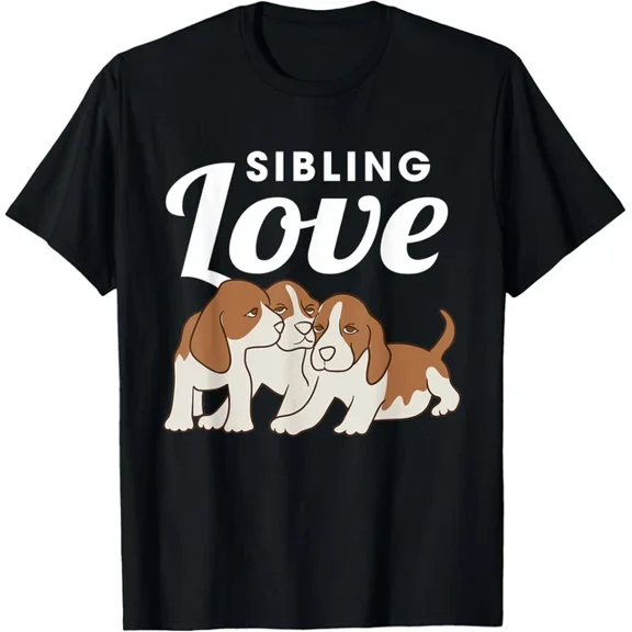 DOPASHIRT Sibling Love Puppy Design For Sisters And Brothers T-Shirt Unisex S-5XL Hot Trending Shirt, Vintage Birthday Gift