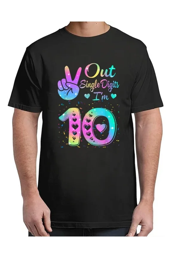 DOPASHIRT Single Digits I'M 10Th Digits Women T-Shirt Unisex S-5XL Hot Trending Shirt, Vintage Birthday Gift