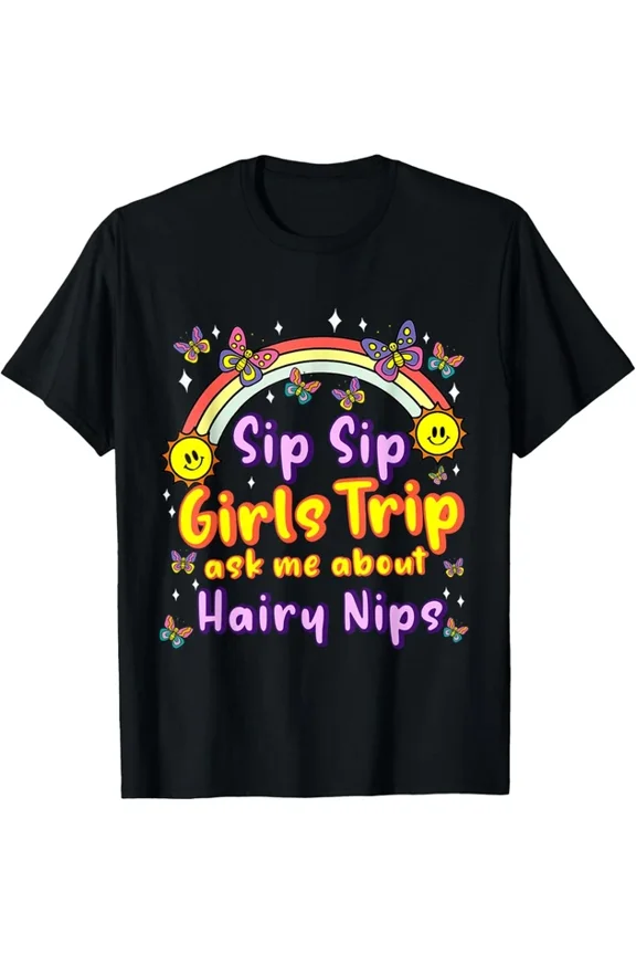 Sip Sip Trip Travel Funny T-Shirt Unisex S-5XL Hot Trending Shirt, Vintage Birthday Gift