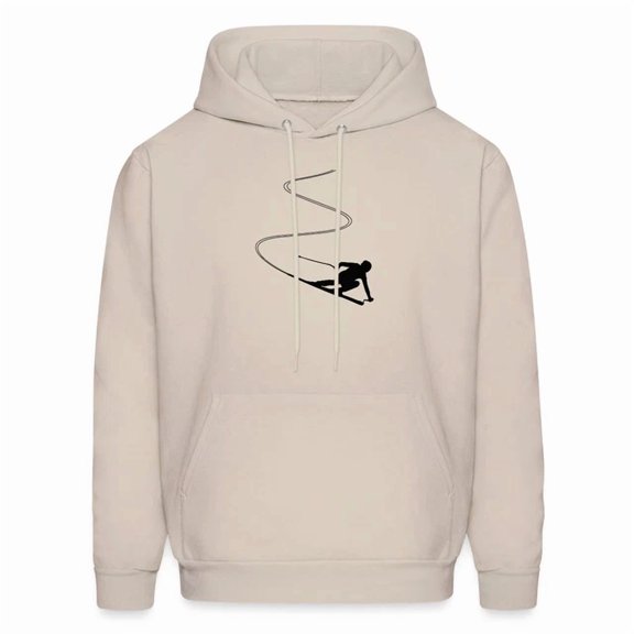 DOPASHIRT Skiing, Skier Silhouette, Winter Sport Men'S Hoodie Outdoor Hoodie, Trendy Hoodie, Birthday Gift