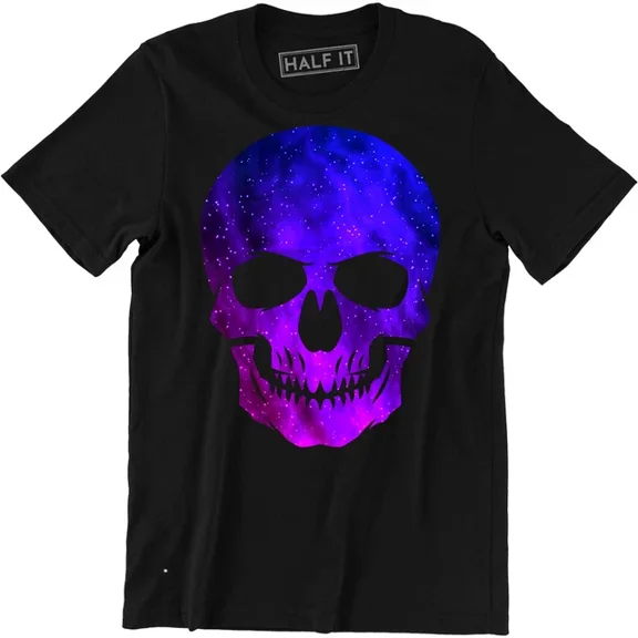DOPASHIRT Skull Face Head Shirt Purple Colored Skull Horror T-Shirt Unisex S-5XL Hot Trending Shirt, Vintage Birthday Gift