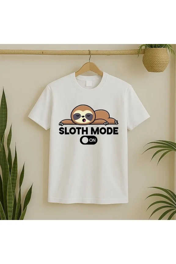 DOPASHIRT Sloth Mode On Funny Lazy T-Shirt Unisex S-5XL Hot Trending Shirt, Vintage Birthday Gift