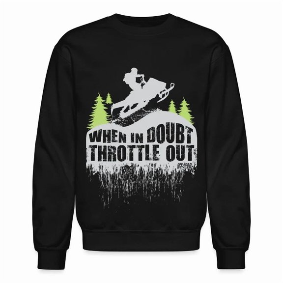 DOPASHIRT Snowmobile Throttle Out Sweatshirt Trendy Sweatshirt, Birthday Gift