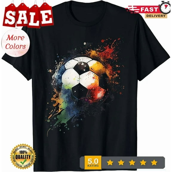 DOPASHIRT Soccer Ball Sports Vintage Soccer Graphic For Men T-Shirt. Unisex S-5XL Hot Trending Shirt, Vintage Birthday Gift