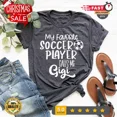 thumbnail image 1 of DOPASHIRT Soccer Shirts For Grandma, My Favorite Soccer Player Calls Me Gigi, Soccer Playe Unisex S-5XL Hot Trending Shirt, Vintage Birthday Gift, 1 of 3