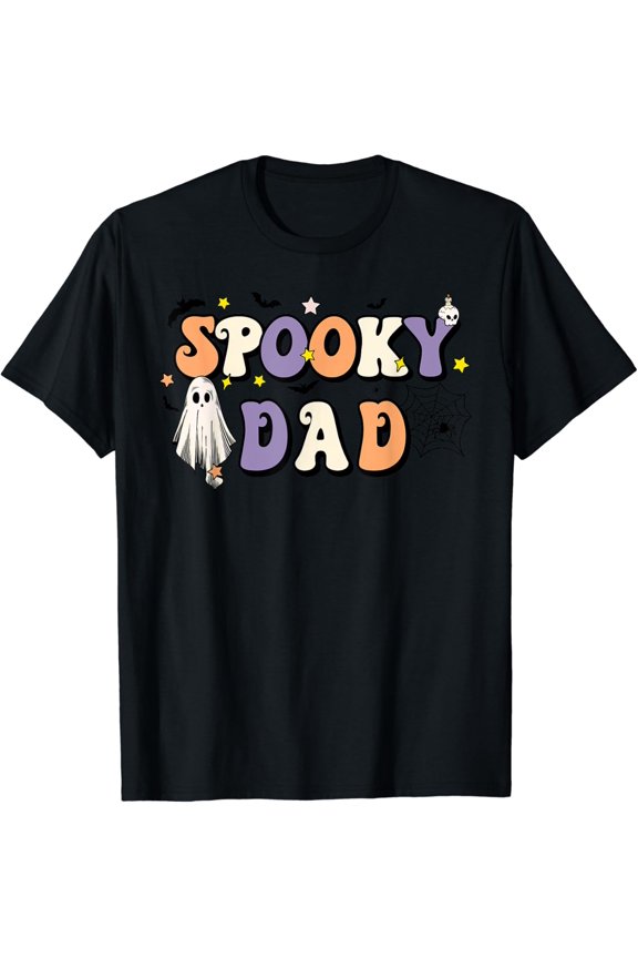 Spooky Dad Hal.Low.Een Father Ghost Witc.Hy T-Shirt Unisex S-5XL Hot Trending Shirt, Vintage Birthday Gift