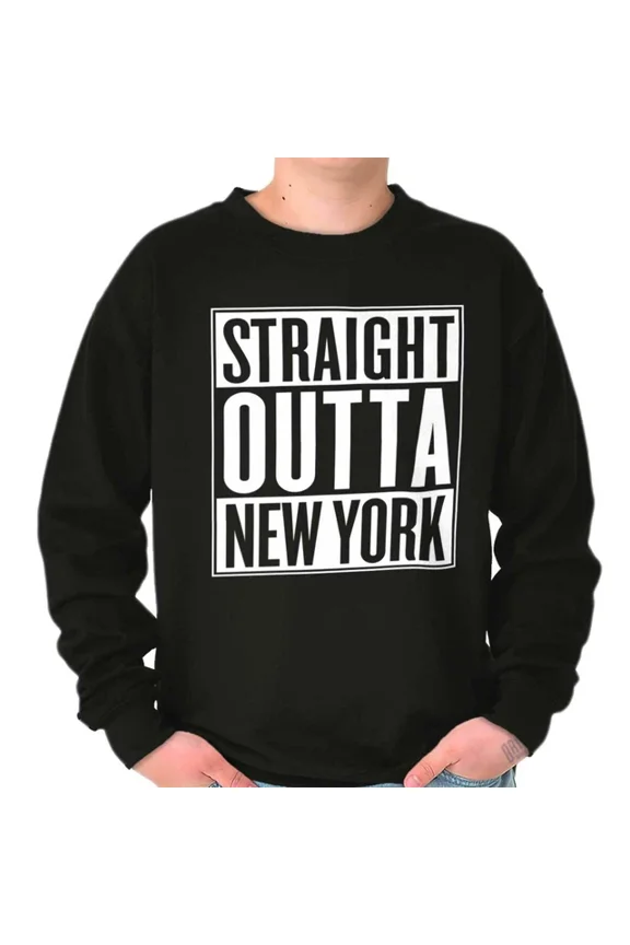 Straight Outta New York, Ny City Movie Sweatshirts Gift Ideas Sweatshirt Trendy Sweatshirt, Birthday Gift