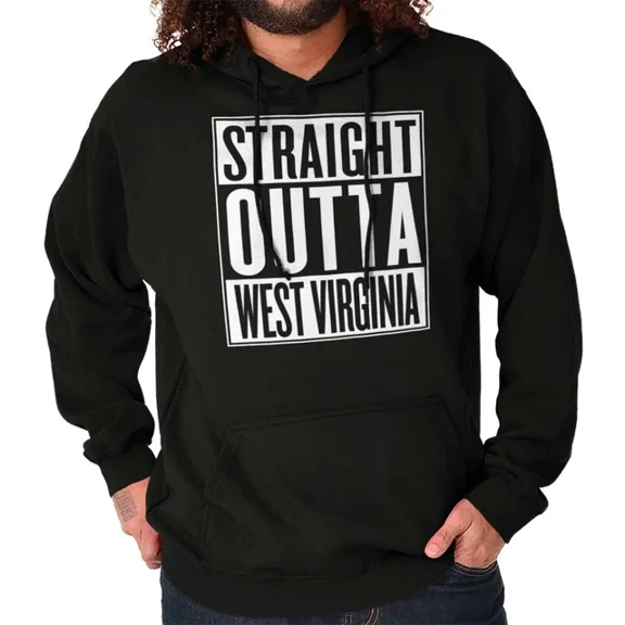 DOPASHIRT Straight Outta West Virginia Vacation Gift Hoodie Outdoor Hoodie, Trendy Hoodie, Birthday Gift