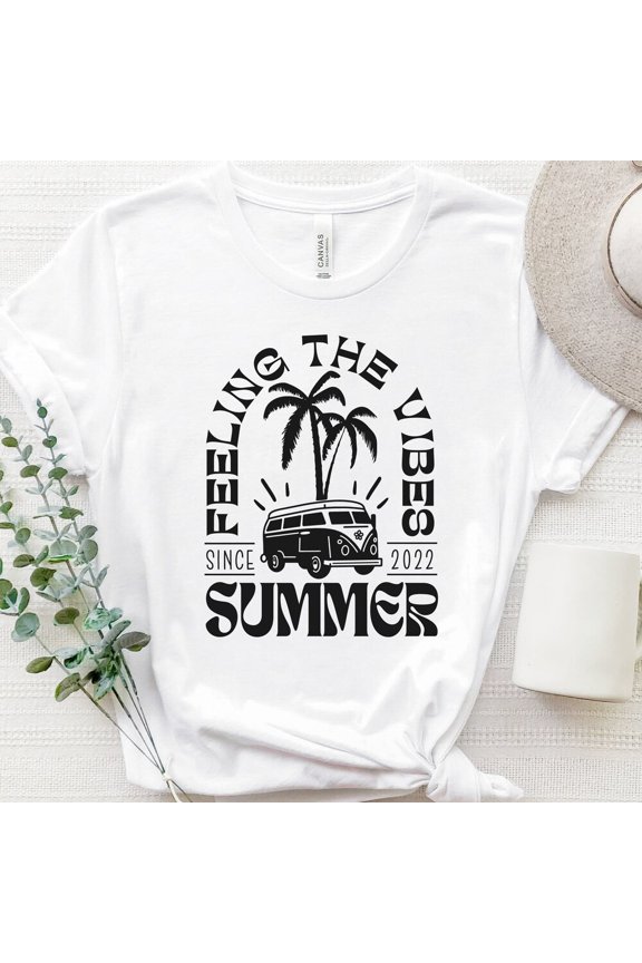 DOPASHIRT Summer Vibes With Palm Trees Shirt, Summer Camp Shirt, Summer Vacation Shirt, Summer Party Shirt, Outdoors Shirt, Spring Break Gift Unisex S-5XL Hot Trending Shirt, Vintage Birthday Gift