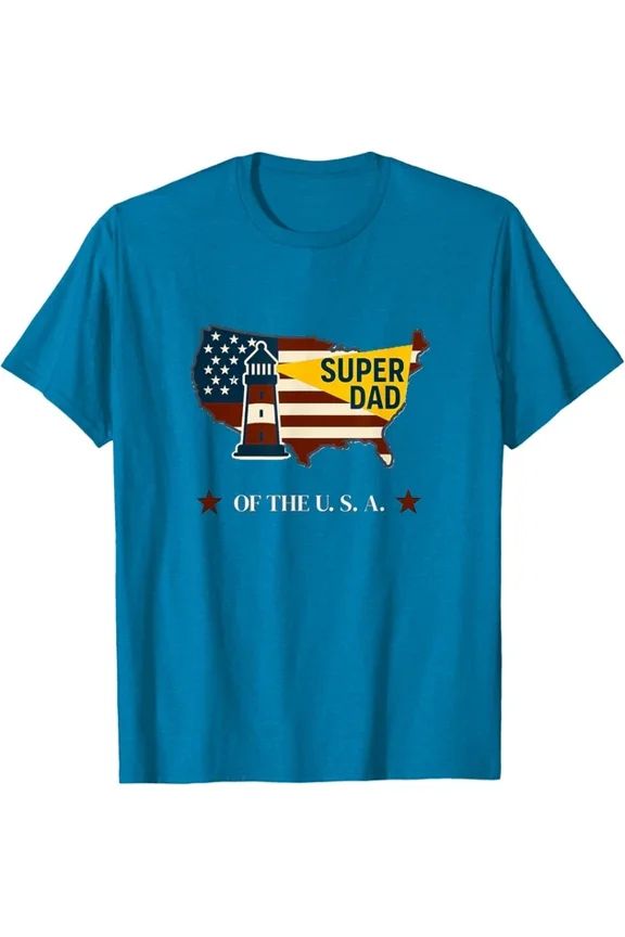 DOPASHIRT Super Dad (U.S.A.) T-Shirt Unisex S-5XL Hot Trending Shirt, Vintage Birthday Gift