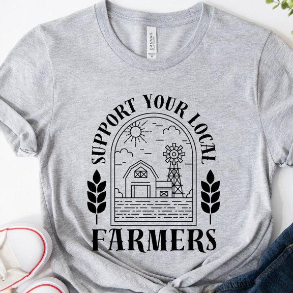 DOPASHIRT Support Farmers Shirt, Farmers Market Shirt, Farmer Shirt, Support Local Shirt, Farm Girl Shirt, Agriculture Shirt, Support Your Local Farm Unisex S-5XL Hot Trending Shirt