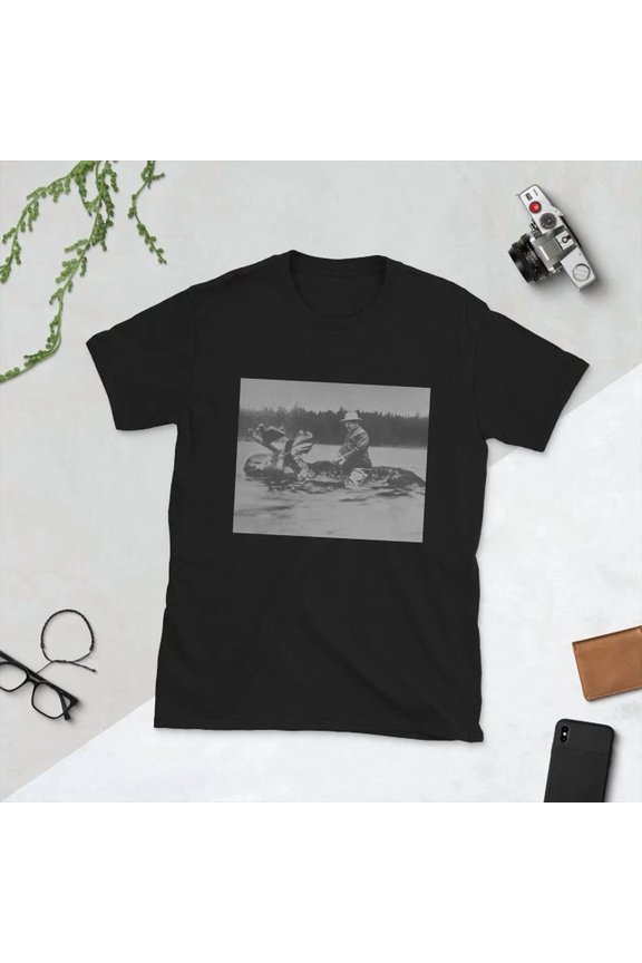 DOPASHIRT Teddy Roosevelt Riding A Moose Unisex S-5XL Hot Trending Shirt, Vintage Birthday Gift