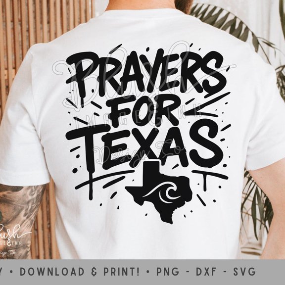 DOPASHIRT Texas Flood Relief Shirt Prayers For Texas Shirt Cut File Handdrawn Texas Wave Design For Cricut Flood Relief Fundraiser Tshirt Unisex S-5XL Hot Trending Shirt, Vintage Birthday Gift
