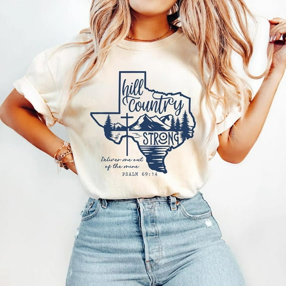 DOPASHIRT Texas Hill Country Strong, Flood Victim T-Shirt, Texas Strong Flood Disaster Relief T-Shirt Unisex S-5XL Hot Trending Shirt, Vintage Birthday Gift