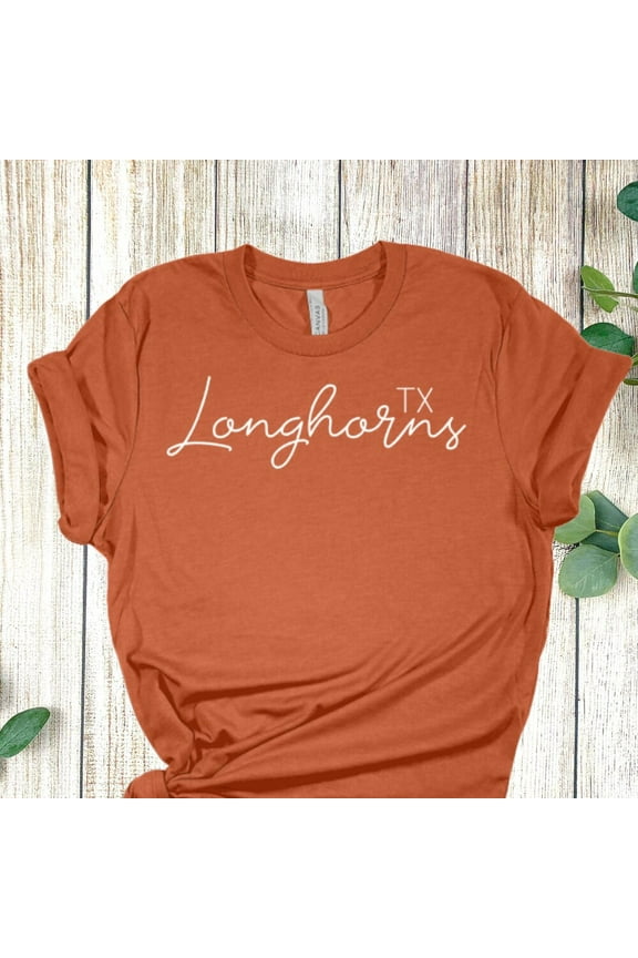 DOPASHIRT Texas Longhorn Orange Tee- Longhorn - Unisex Bella Canva T-Shirt Unisex S-5XL Hot Trending Shirt, Vintage Birthday Gift