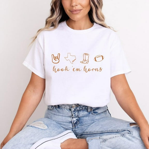 DOPASHIRT Texas Longhorn Tshirt, Texas Football Tee, Hook 'Em Shirt, Texas Longhorns, Ut Shirt, Texas Shirt, Ut Game Day Shirt, Ut Football Shirt Unisex S-5XL Hot Trending Shirt