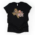 thumbnail image 1 of DOPASHIRT Texas Tee, Super Cute Leo.Pard Print Texas Design On Bella + Canvas Unisex Shirt, 3 Color Choices, Plus Sizes Available Unisex S-5XL Hot Trending Shirt, Vintage Birthday Gift, 1 of 4