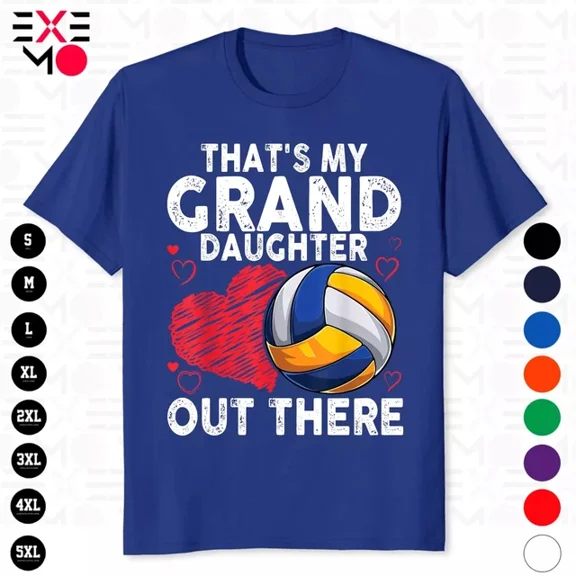 DOPASHIRT That'S My Granddaughter Out There Volleyball For Grandma T-Shirt Unisex S-5XL Hot Trending Shirt, Vintage Birthday Gift