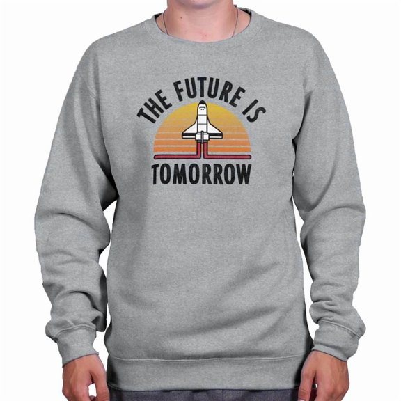 DOPASHIRT The Future Is Tomorrow Rocket Ship Launch Sweatshirt Trendy Sweatshirt, Birthday Gift