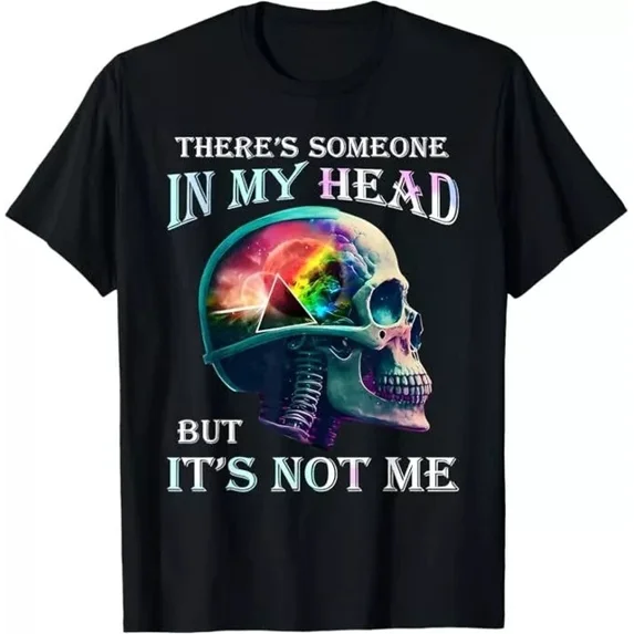 DOPASHIRT There'S Someone In My Head But It'S Not Me Skull T-Shirt Unisex S-5XL Hot Trending Shirt, Vintage Birthday Gift