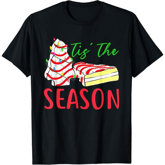 DOPASHIRT Tis The Season Little-Debbie Xmas Tree Cake Holiday T-Shirt Unisex S-5XL Hot Trending Shirt, Vintage Birthday Gift