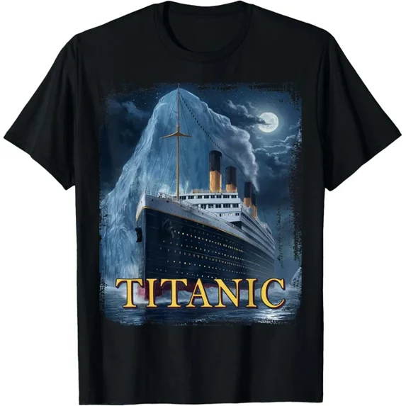 DOPASHIRT Titanic Cruise Ship Graphic Hit Iceberg April 15Th 1912 T-Shirt Unisex S-5XL Hot Trending Shirt, Vintage Birthday Gift