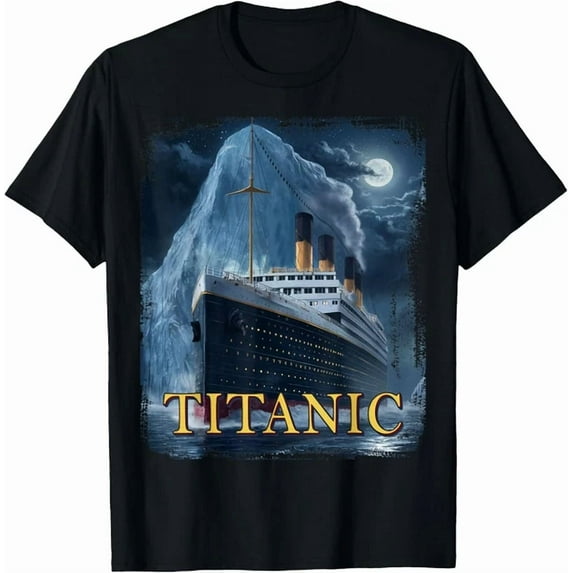 DOPASHIRT Titanic Cruise Ship Graphic Hit Iceberg April 15Th 1912 T-Shirt Unisex S-5XL Hot Trending Shirt, Vintage Birthday Gift