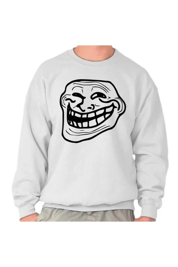 Troll Face Funny Internet Sweatshirt Trendy Sweatshirt, Birthday Gift