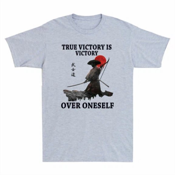 DOPASHIRT True Victory Is Victory Over Onese.Lf Samurai Blood Moon Vintage Men'S T-Shirt Unisex S-5XL Hot Trending Shirt, Vintage Birthday Gift