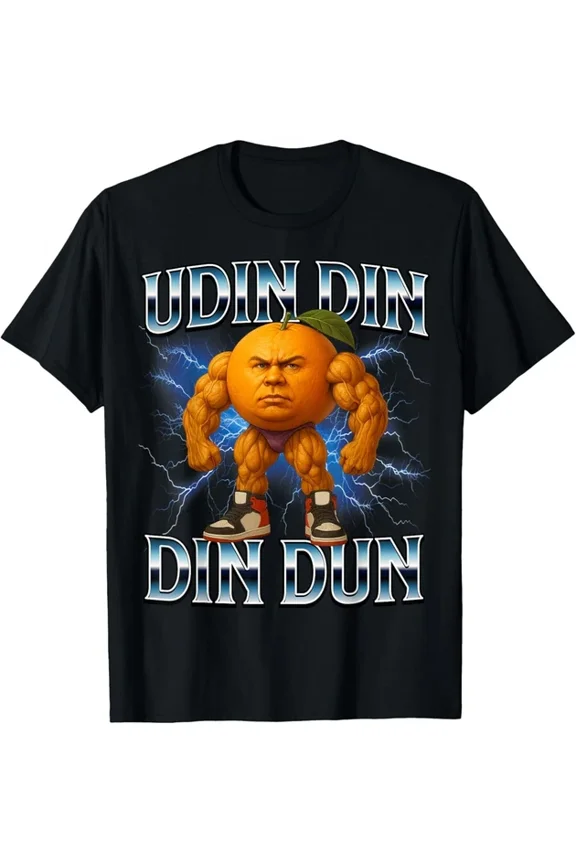 DOPASHIRT Udin Din Din Dun Funny Italian Brainrot Bodybuilder Men T-Shirt Unisex S-5XL Hot Trending Shirt, Vintage Birthday Gift