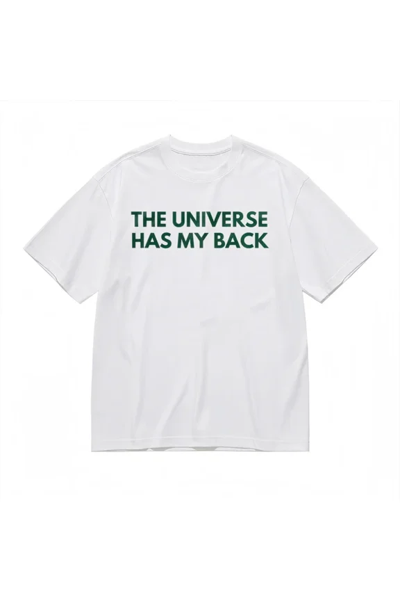 Unisex T-shirt With Cosmic Affirmation Graphic White Top Usa Unisex S-5XL Hot Trending Shirt, Vintage Birthday Gift