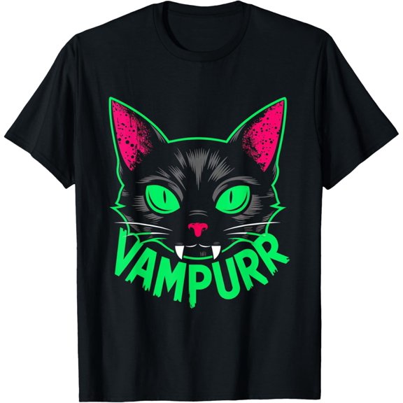 DOPASHIRT Vampurr Cat Vampire Kitty Hal.Low.Een Cats Spooky Pet T-Shirt Unisex S-5XL Hot Trending Shirt, Vintage Birthday Gift