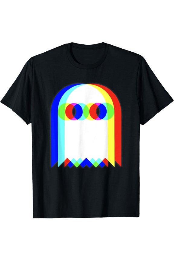 Vaporwave Psychedelic Ghost Retro Hal.Low.Een Techno Edm T-Shirt Unisex S-5XL Hot Trending Shirt, Vintage Birthday Gift