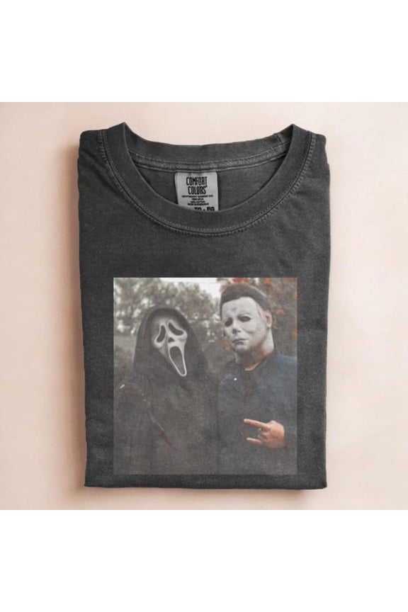 Vintage 90S Hal.Low.Een Ghostface Heart Hand Shirt, Scary Movies Shirt, Funny Ghost Face Shirt, Horror Kil.Ler Character Shirt, Hal.Low.Een Ghost Unisex S-5XL Hot Trending Shirt