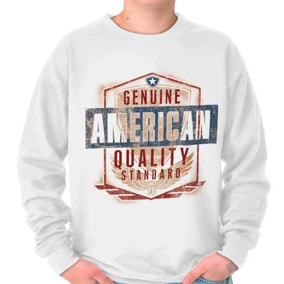 DOPASHIRT Vintage Proud Patriot American Made Quality Sweatshirt Trendy Sweatshirt, Birthday Gift